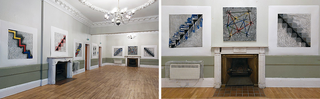 Installation Photo of William Dick exhibition at Inch House, Edinburgh, 2023