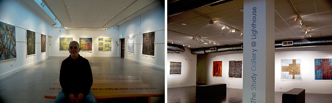 Installation Photos of William Dick exhibitions at Lillie Art gallery, Glasgow, 2017 and at Lighthouse Gallery, Poole, 2007