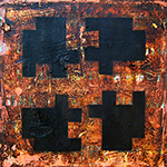 
                <ul>
                  <li>Syver IV, 2010,</li>
                  <li>Mixed Media/ Wax on Canvas,</li>
                  <li>50 x 50cm</li>
                </ul>