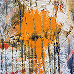 
                  <ul>
                    <li>Vainish II, Detail, 2013,</li>
                    <li>Mixed Media/Wax on Canvas,</li>
                    <li>100 x 100cm</li>
                  </ul>